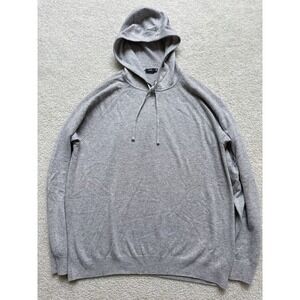 $425 Vince Men's 2XL Light Gray Wool Cashmere Hooded Sweater